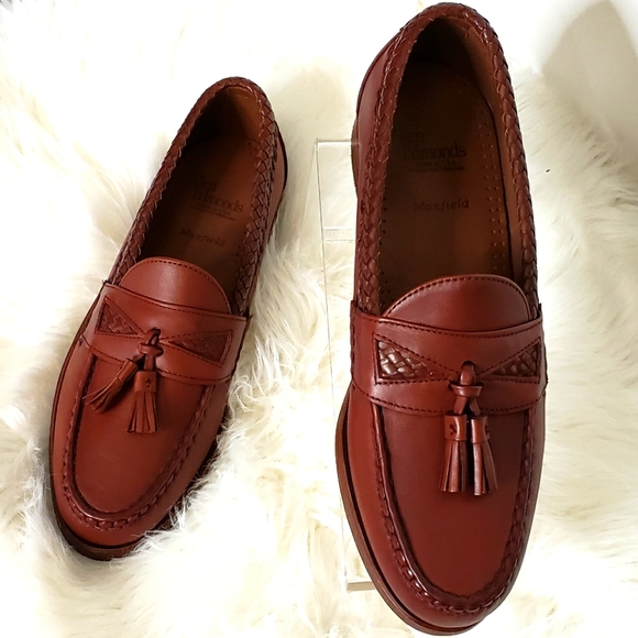 Allen Edmonds Other - NEW RARE Allen Edmonds Luxury Leather Loafers Cognac 9